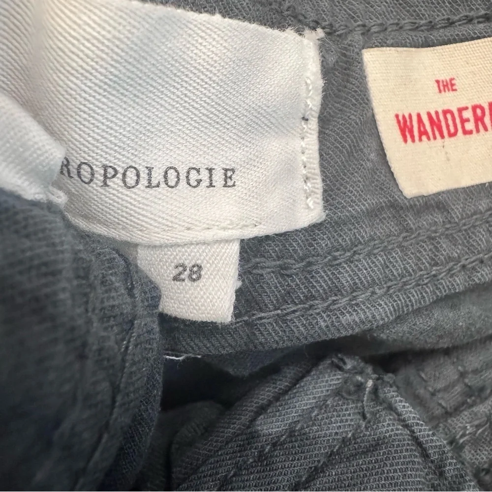 Anthropologie The Wanderer Cargo Utility Shorts Gray/Black Womens Sz. 28